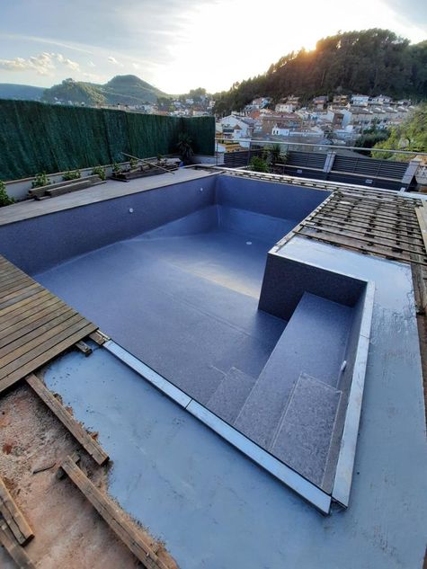 construccion de piscina en terraza